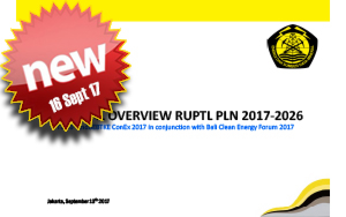 General Overview RUPTL PLN 2017 - 2026