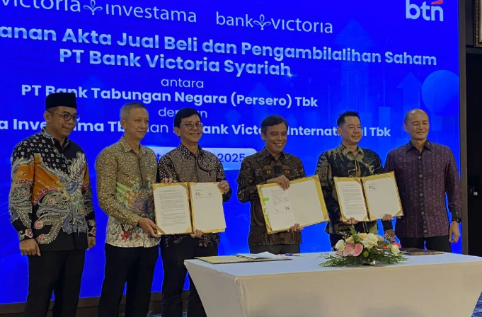BTN Resmi Akuisisi Bank Victoria Syariah Senilai Rp1,5 Triliun, Persiapan Spin-Off Jadi BTN Syariah