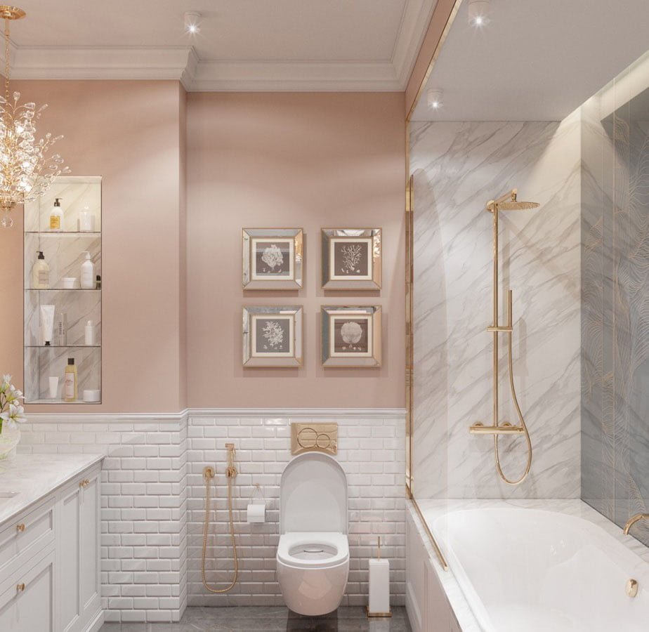 KAMAR MANDI PINK BLUSH BATHROOM