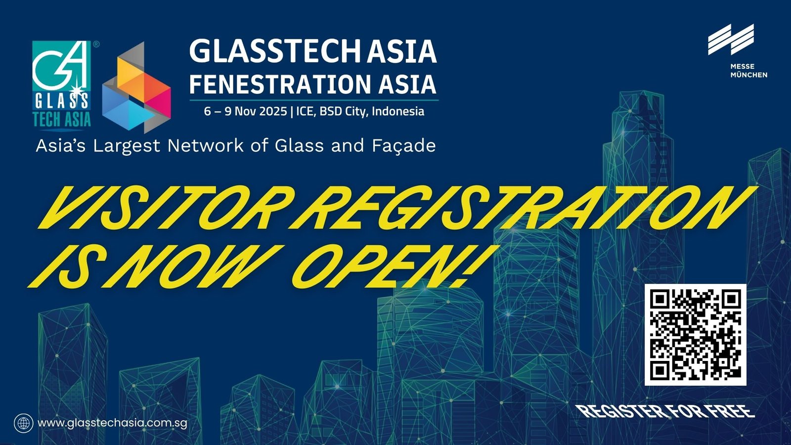 Glasstech Asia & Fenestration Asia 2025 Resmi Dibuka, Hadirkan Inovasi Industri Kaca dan Fasad di Indonesia